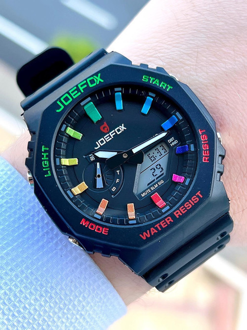 G-SHOCK Kasa Siyah Digital/Analog 5 Atm Suya Dayanıklı 2 Yıl Garantili Spor Kol Saati J-GS20
