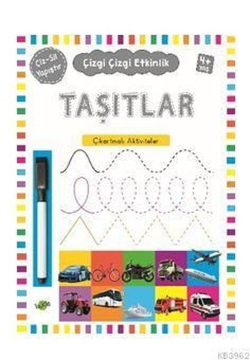 Taşıtlar Çıkartmalı Aktiviteler 4 Yaş Çizgi Çizgi Etkinlik