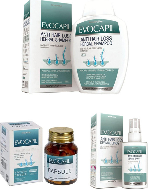 Dökülmeye Karşı 3'Lü Set Procapil Şampuan 300 Ml + Anti Hairloss Sprey 60 Ml + Intensive 60 Kapsül