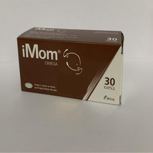 Imom Omega3, Mineraller Ve Vitaminler Içeren Takviye Edici Gıda 30 Kapsül