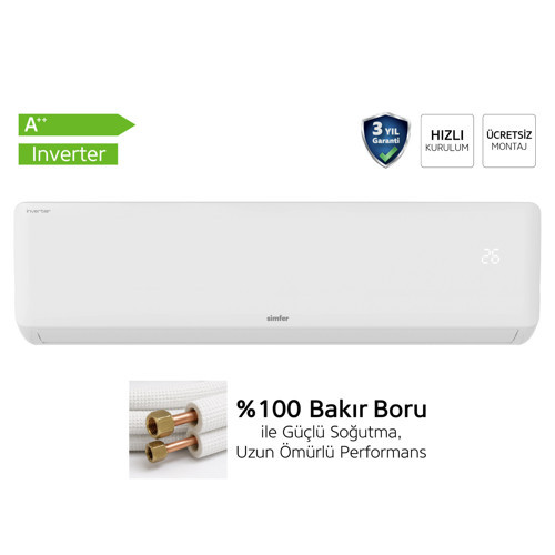 Split Klima A ++ Inverter 24.000 BTU R32 (Ücretsiz Montaj)