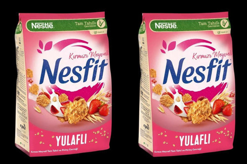 Nesfit Kırmızı Meyveli Tam Tahıl Ve Pirinç Gevreği 420 Gr X 2 Paket