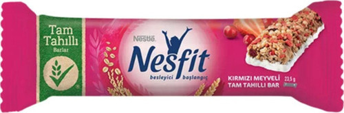 Nesfit Kırmızı Meyveli Tam Tahıllı Bar 23,5 Gr 16'Lı Paket