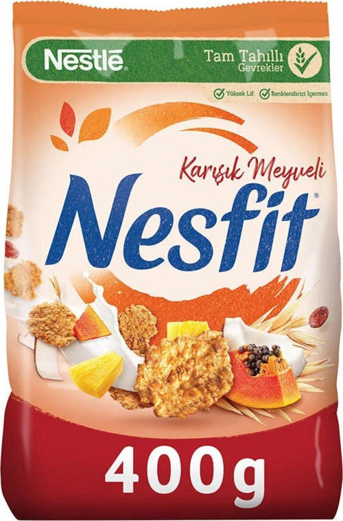 Nesfit Karışık Meyveli Mısır Gevreği 400 Gr