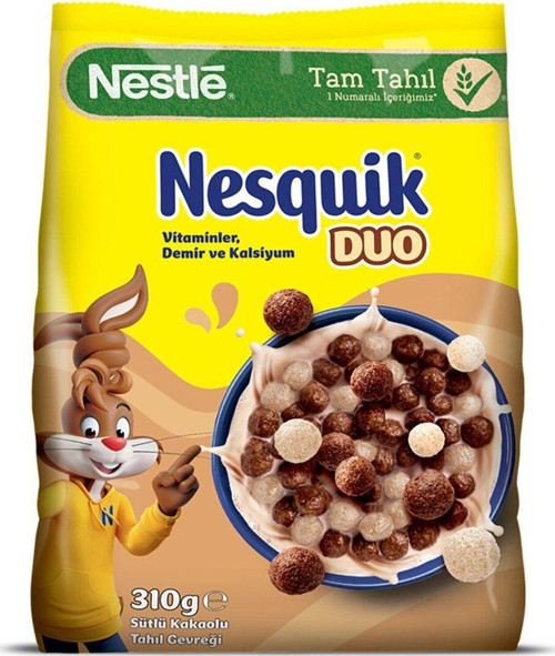 Nesquik Duo Mısır Gevreği 310 Gr X 3 Adet