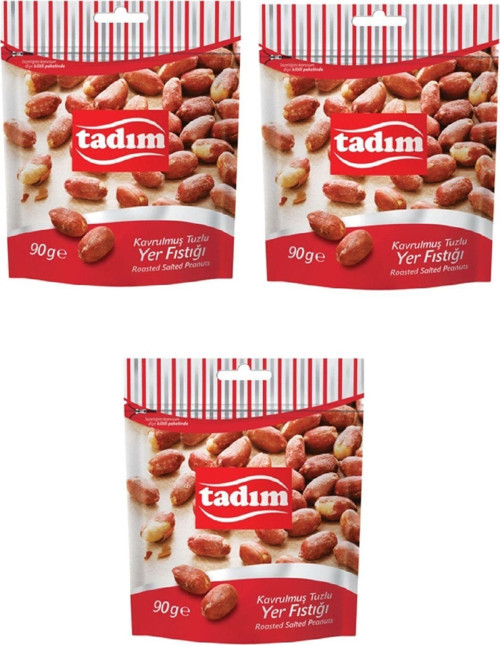 Kavrulmuş Tuzlu Yer Fıstığı 90 Gr X 3 Adet