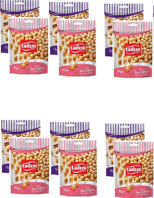 Tuzlu Sarı Leblebi 90 Gr X 6 Adet Ve Karışık Kuruyemiş Kokteyl 75 Gr X 6 Adet