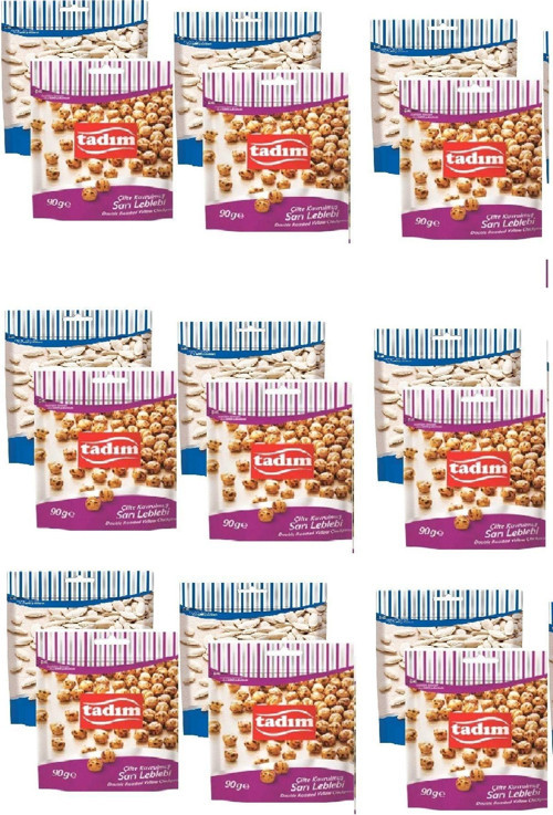 Tuzsuz Kabak Çekirdeği 80 Gr X 9 Adet Sarı Leblebi Çifte Kavrulmuş 90 Gr X 9 Adet