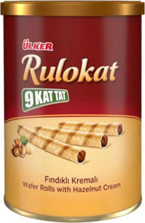 9 Kat Tat Rulokat Fındıklı Rulo Gofret 170 Gr X 3 Adet