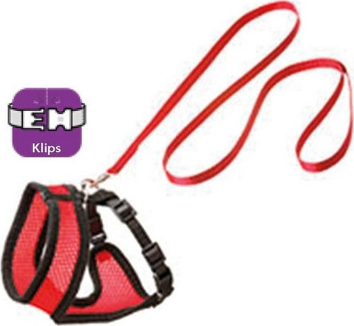 Kedi Tasma+Uzatma 38Cm Kırmızı-Siyah