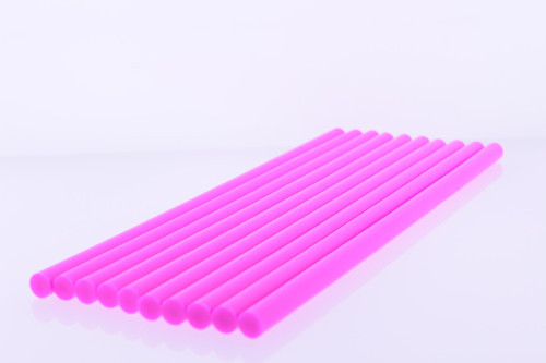 Sıcak Silikon Mum Çubuk Pembe - Kalın 11x300mm 10*lu Paket