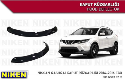 Nissan Qashqai Kaput Rüzgarlığı Koruyucu 2014 / 2017
