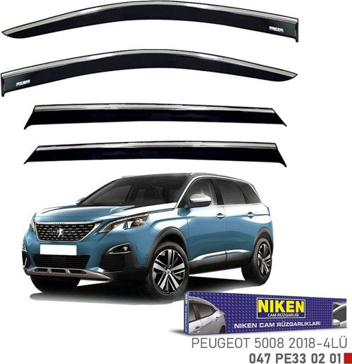 Peugeot 5008 Cam Rüzgarlığı Kromlu 2018
