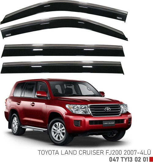 Toyota Landcruiser Fj200 Cam Rüzgarlığı Kromlu Niken 2007+