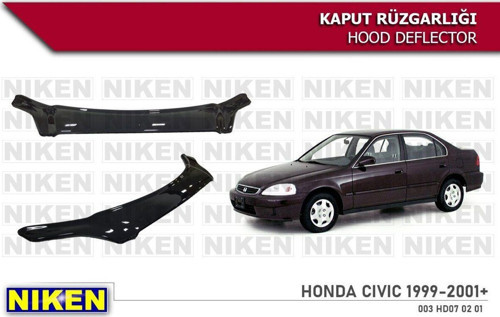 Honda Civic Uyumlu Kaput Rüzgarlığı Koruyucu 1999 / 2001