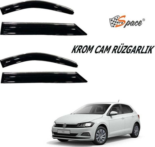 Volkswagen Polo Krom Cam Rüzgarlığı 2019-2021 / Caru408