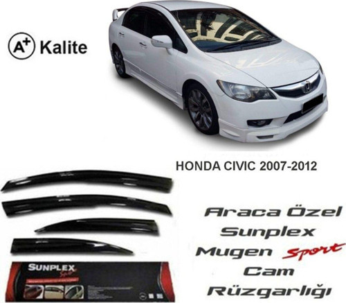 Honda Civic Fd6 Uyumlu Cam Rüzgarlığı 2007 / 2012 Mugen Tip Sunplex