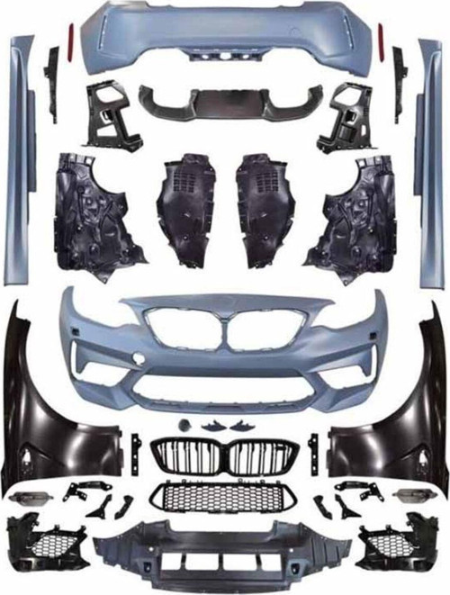 Bmw F22 Mc Wide Body Kit Full Tampon Seti 2014 / 2018