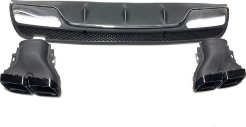 Mercedes W205 C63 Difüzör Ve Egzoz Seti Standart Tampon