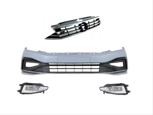 Vw Passat B8 Rline Ön Tampon Ve Panjur Seti B8.5 Görünüm 2015+
