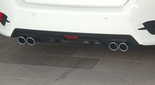 Honda Civic Fc5 Uyumlu Arka Tampon Difüzörü 4 Çıkış Egzoz Siyah