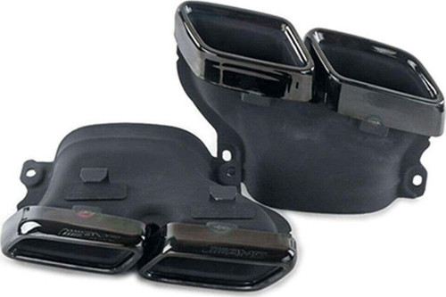 Mercedes W205 W212 W213 C63 Amg Egzoz Ucu Set Siyah 4 Çıkış