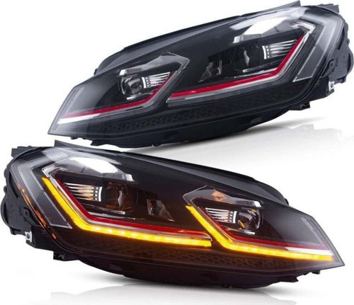 Vw Golf 6 Ön Far Lambası J Led Bi-Xenon Kırmızı 2008 / 2013
