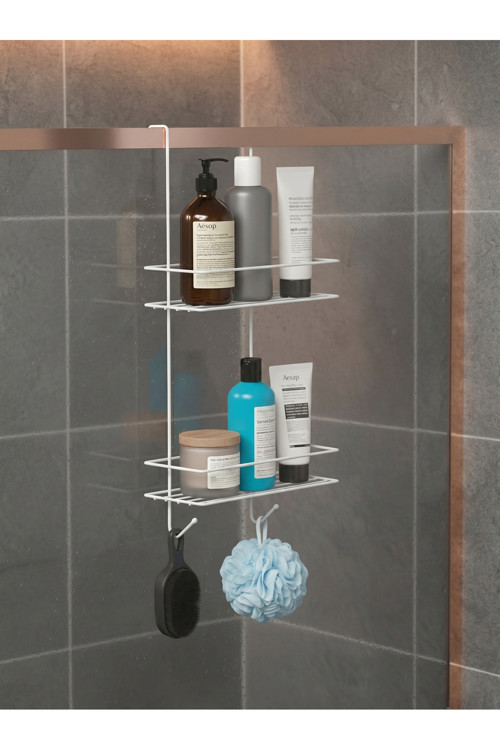Askılı Banyo Rafı Duş Şampuanlık Duşakabin Havlu Askısı Duvar Düzenleyici Organizer