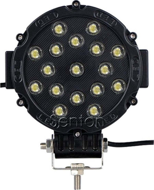 Off Road Sis Lambası Ledli 51Watt 17 Ledli Siyah 4X4