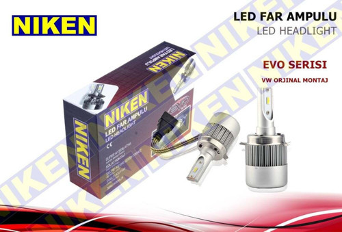 Vw Jetta Passat Golf Scirocco Led Xenon Far Aydınlatma Seti Şimşek Etkili Niken Evo 8000Lm