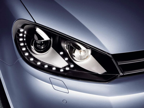 Vw Golf 6 Ön Far R20 Model Bi-Xenon 15 Led Oem