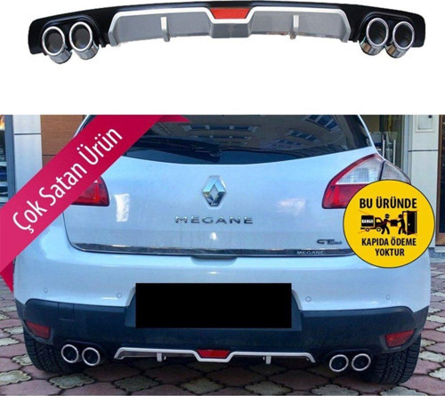 Renault Megane 3 Difüzör Arka Tampon Eki 4 Egzoz Çıkışlı
