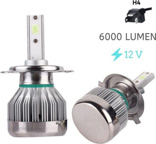 Led Far Ampulü H4-3500Lmx2-30W-12V Buz Mavisi / Laam707