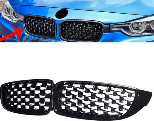 Bmw F32 F33 F36 Ön Panjur Izgara Böbrek Diamond Siyah