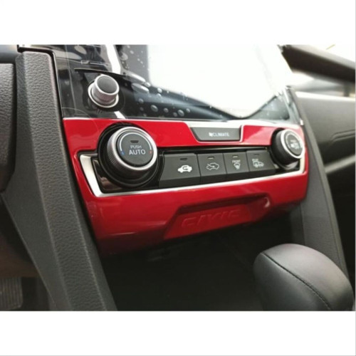 Honda Civic Fc5 Uyumlu Klima Panel Kaplaması Kırmızı 2016