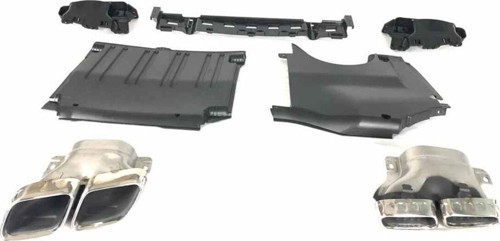 Mercedes W206 Arka Tampon Difüzör Ve Egzoz Seti C63 2020+