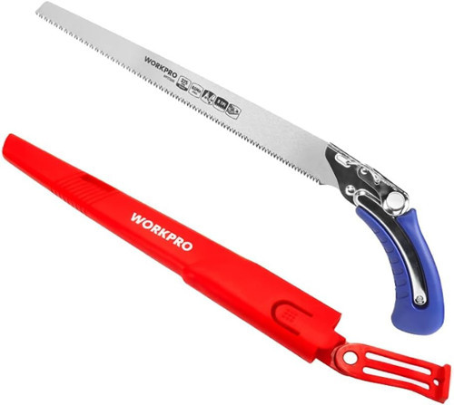 Workpro WP333008 Profesyonel Ağaç Budama Testeresi, 325mm, 8TPI, 65Mn Çelik Bıçak, Kauçuk Sapl