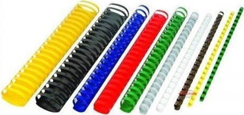 25 mm Beyaz Plastik Spiral Cilt Malzemesi 50'li