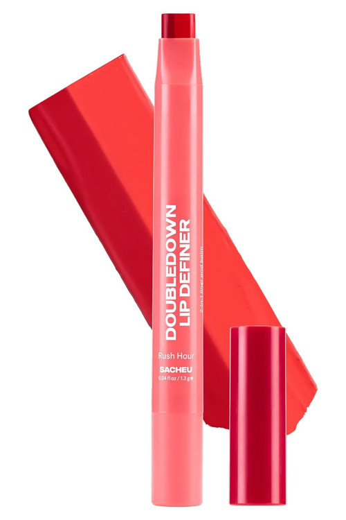DoubleDown Lip Definer 2'si 1 Arada Dudak Kalemi ve Balm 09 Rush Hour 1.3GR