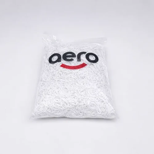40 mm 1000 Gr Kauçuk Ambalaj Lastiği Renkli (Toka/Maydanoz) Beyaz