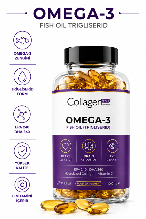Omega 3 Premium 1000 mg 90 Kapsül