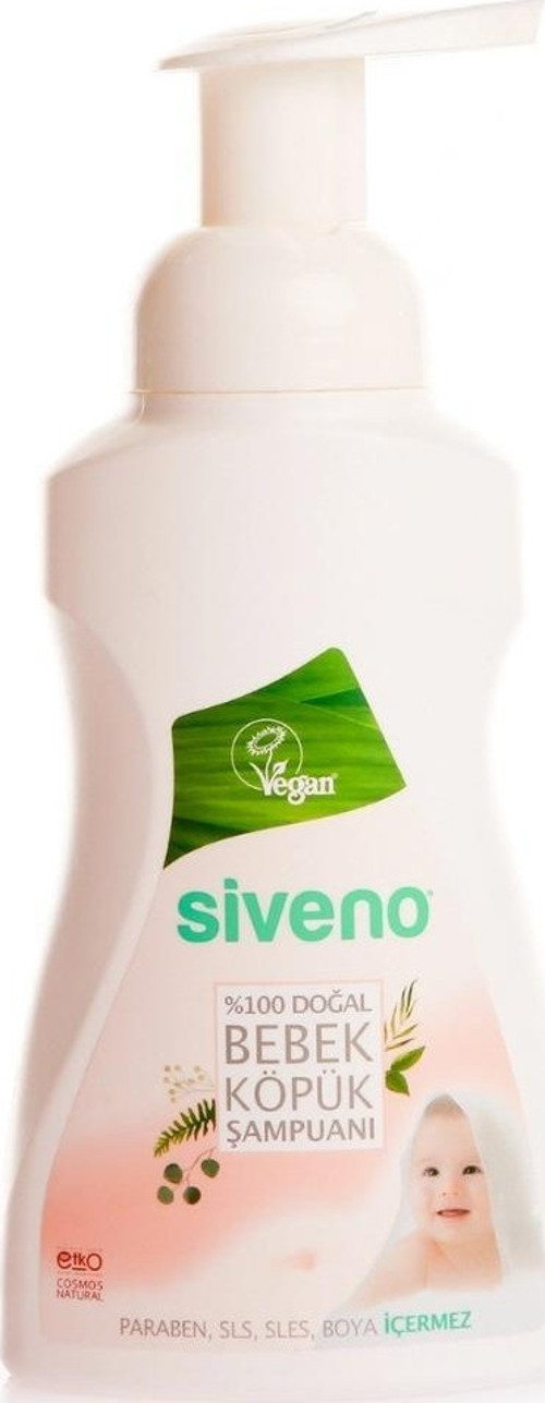 %100 Doğal Bebek Köpük Şampuanı Yenidoğan Saç ve Vücut Nemlendirici Bitkisel Vegan 250 ml