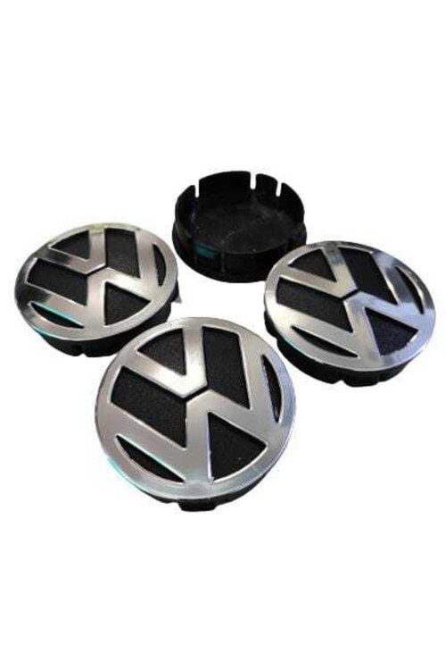 Volkswagen Vw Kabartma Geçme Jant Göbeği 4 Lü 60mm-55mm