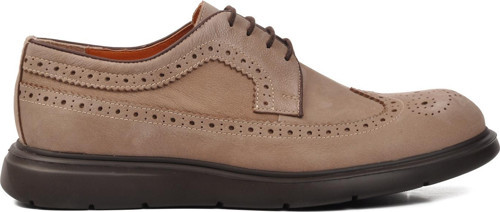 Premium 33281 Vizon Nubuk Hakiki Deri Erkek Casual Ayakkabı