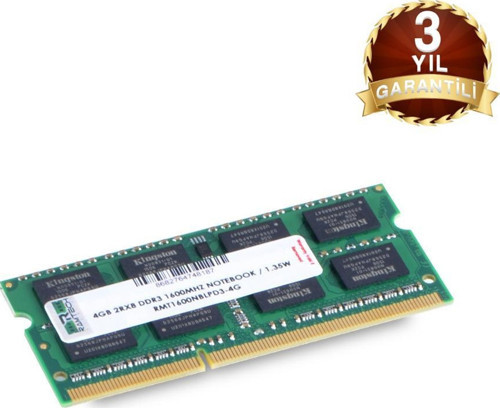 4GB DDR3 1600MHZ INTEL VE AMD İŞLEMCİLERE UYUMLU 1.35 V NOTEBOOK RAM%