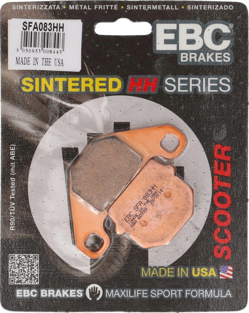 Sfa083/2hh 2005-2021 Piaggio NRG Power 50 Uyumlu Ön Fren Balatası Sinterli Balata