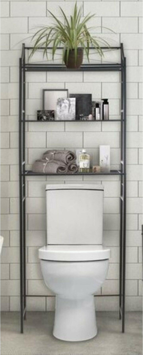 Retodesing Metal Wc Arka Rafı, Banyo Klozet Rafi, Kağıtlık
