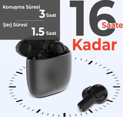 Bix Soundcraft Tw4 Bluetooth 5.3 Enc Çift Mikrofonlu Metalik Kasalı Tws Kablosuz Kulak Içi Kulaklık Siyah
