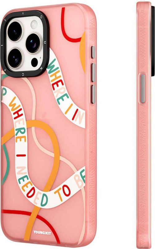 İphone 15 Plus Uyumlu Kılıf Bethany Green Tasarımlı Youngkit Sweet Language Kapak Rose Gold