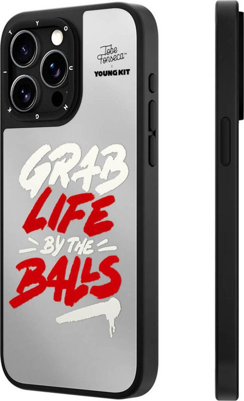 İphone 15 Pro Uyumlu Kılıf Tobias Fonseca Tasarımlı Youngkit Mirror Kapak Kırmızı